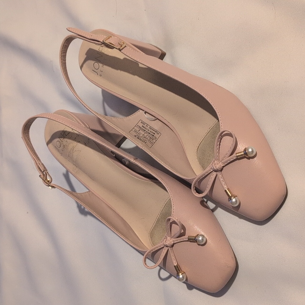 Jones New York Blush Slingback Block Heels